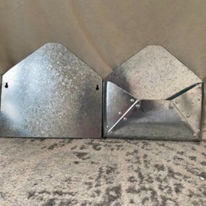 Galvanized Metal Envelope-Style Wall Decor